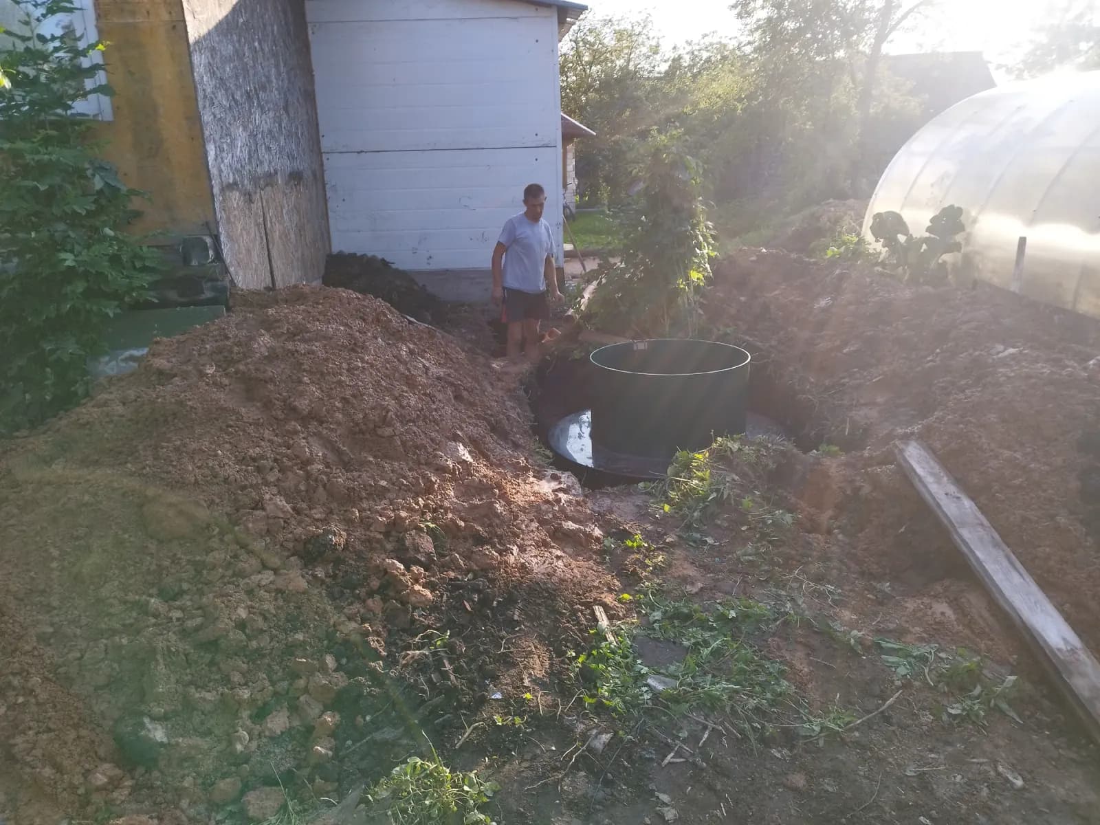 Дно: монтаж СБО Евролос 3 и канализации под ключ — фото 5