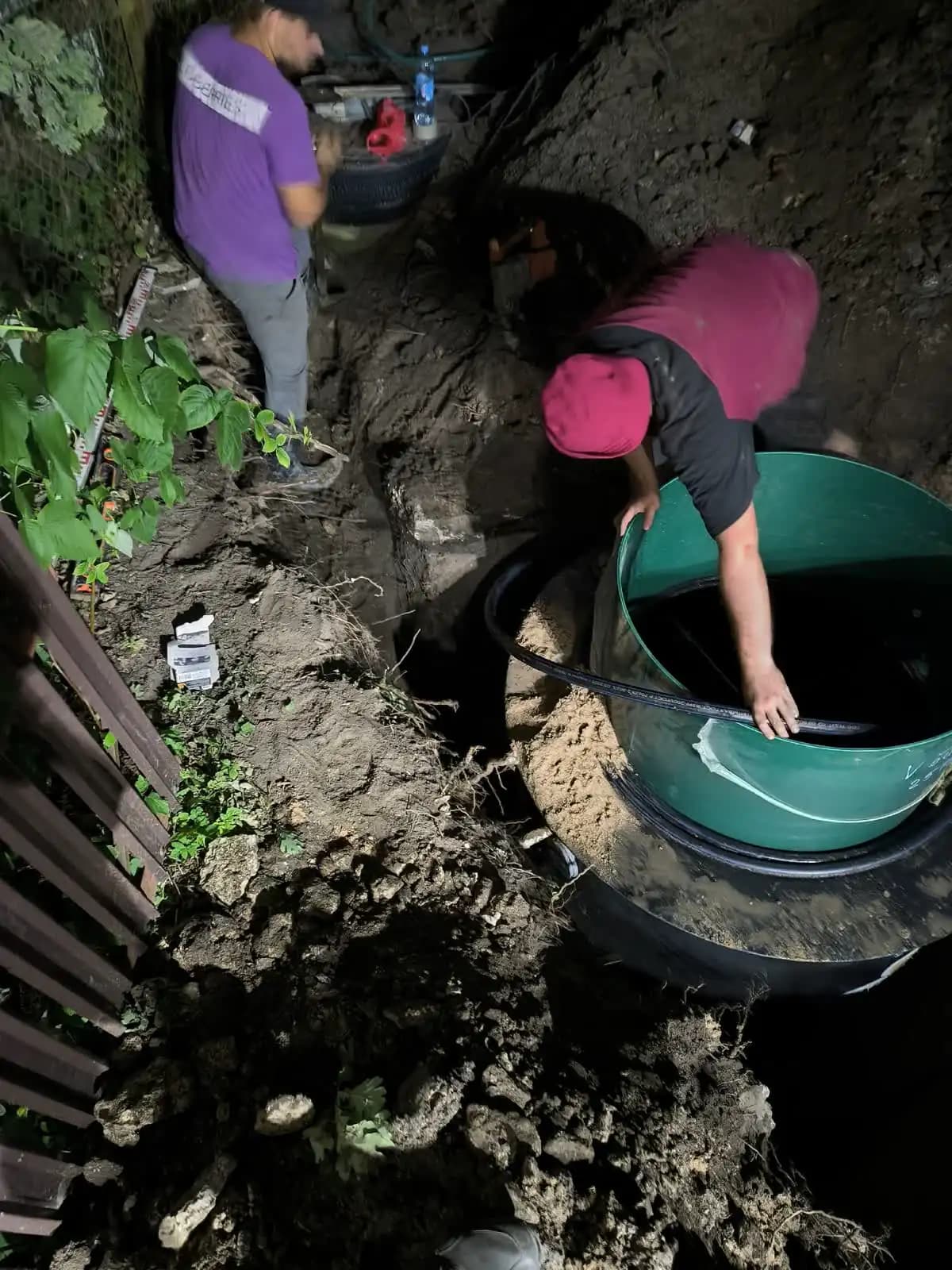 Шабаны: монтаж станции биологической очистки — этап 1