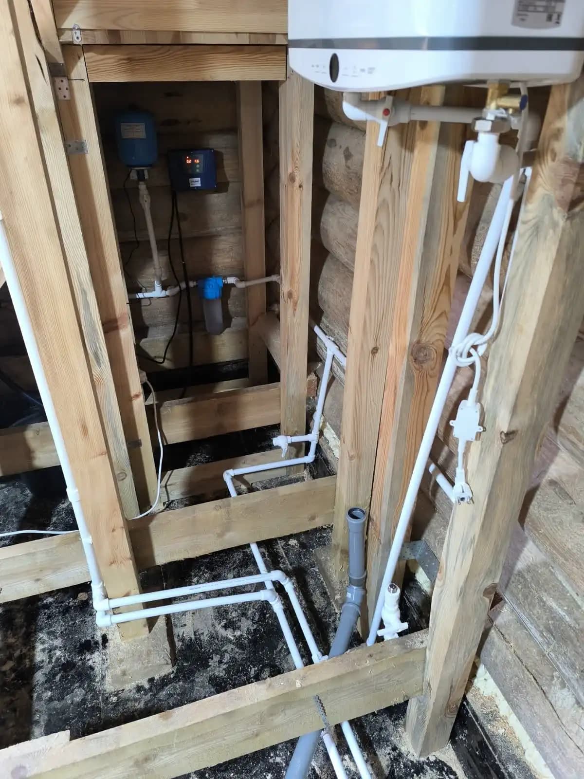 СНТ Флора: разводка водопровода и канализации — этап 1