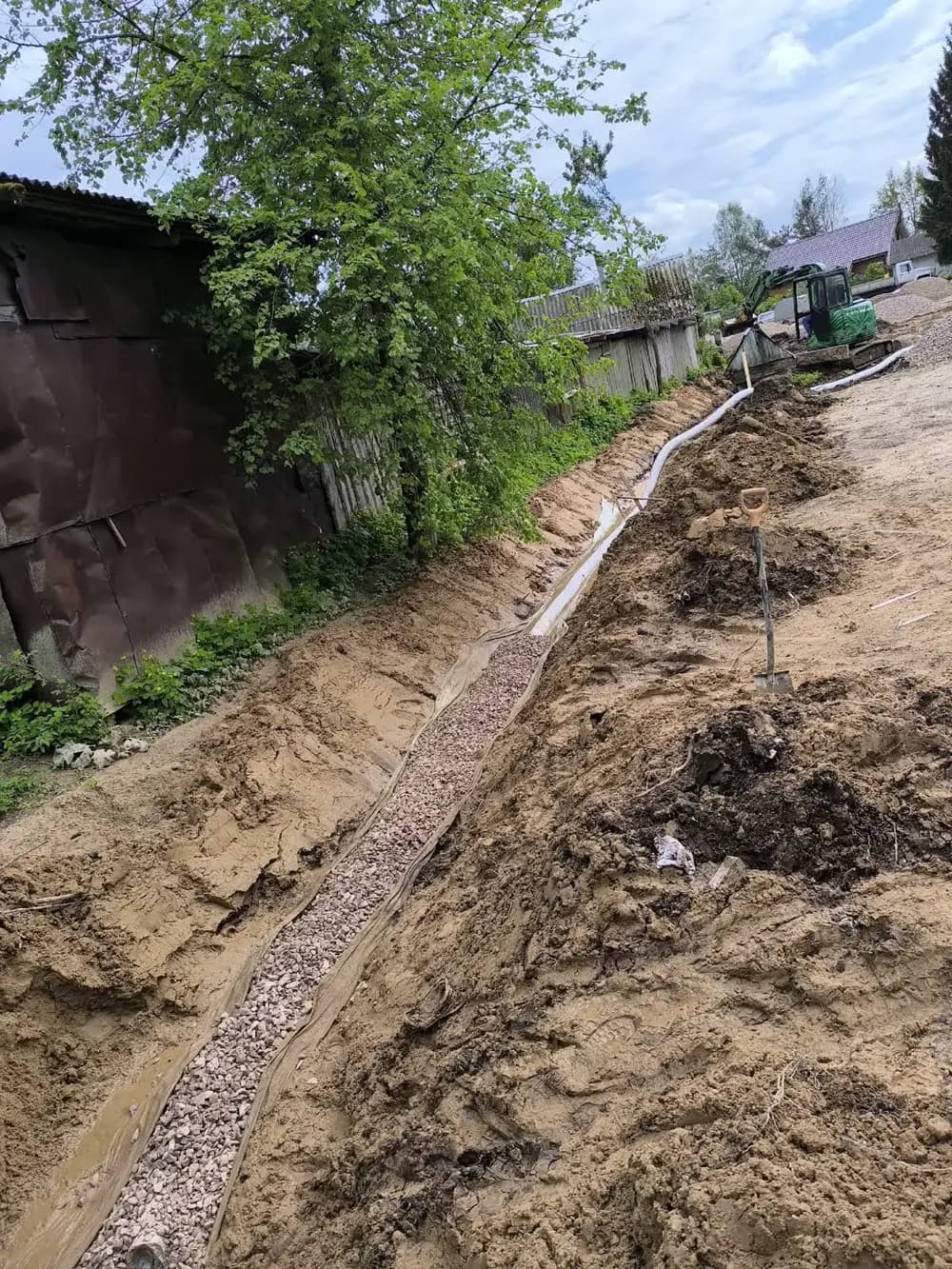 Ваулины горы: укладка элементов закрытого дренажа — фото 2